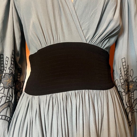 NWT Trashy Diva Deco Embroidered Dress in French Blue US 10 - Picture 6 of 12